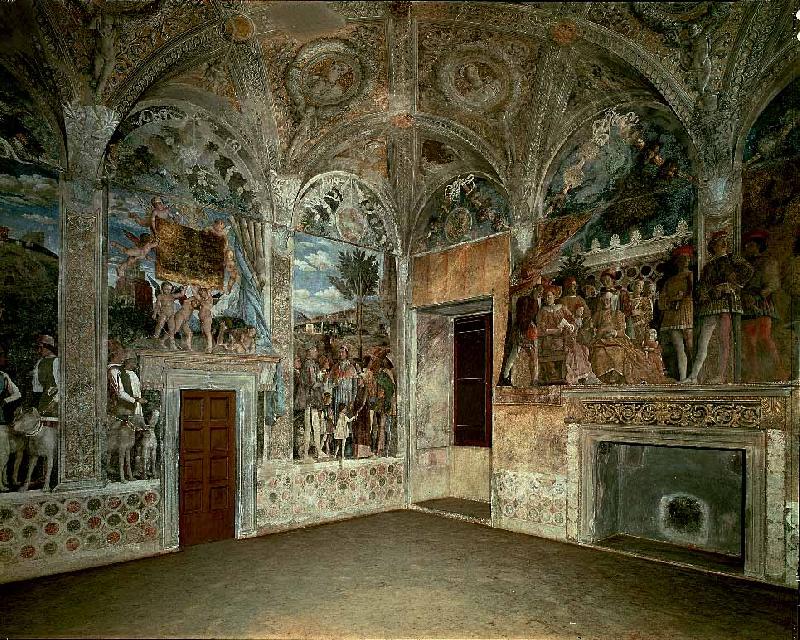 MANTEGNA, Andrea View of the West and North Walls